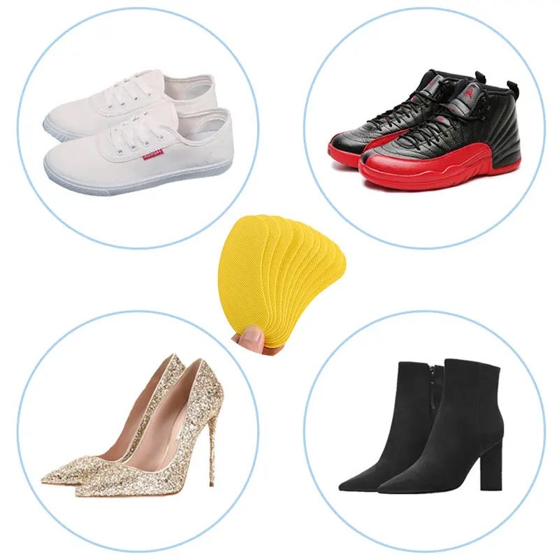 Set Of 10 Shoe Deo Sticker, Foot Sweat Absorption Insoles, Universal Shoe Deodorant Patch, Footwear Stink Antibacterial Removal, Freshness Sticker Foot Care, No More Smelly Shoes or Stinky Feet for Men and Women Set Of 10 Shoe Deo Sticker, Foot Sweat Absorption Insoles, Universal Shoe Deodorant Patch, Footwear Stink Antibacterial Removal, Freshness Sticker Foot Care, No More Smelly Shoes or Stinky Feet for Men and Women